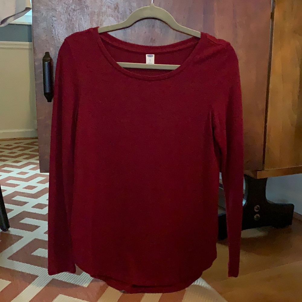 Red heather super soft Old Navy long sleeve shirt - XS